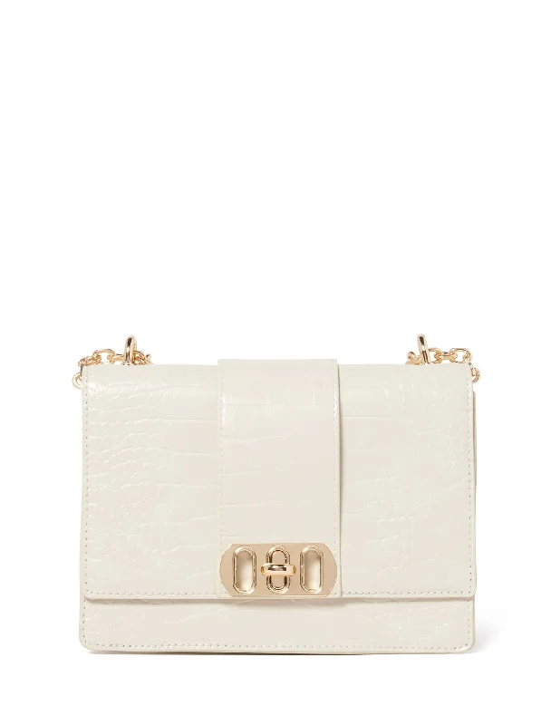 Imogen Chain Lock Crossbody Bag