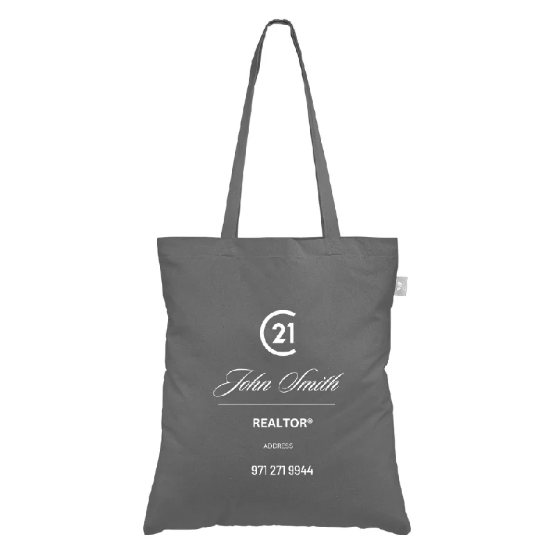 Geo 5oz Recycled Cotton Tote - Your logo - FREE SHIPPING