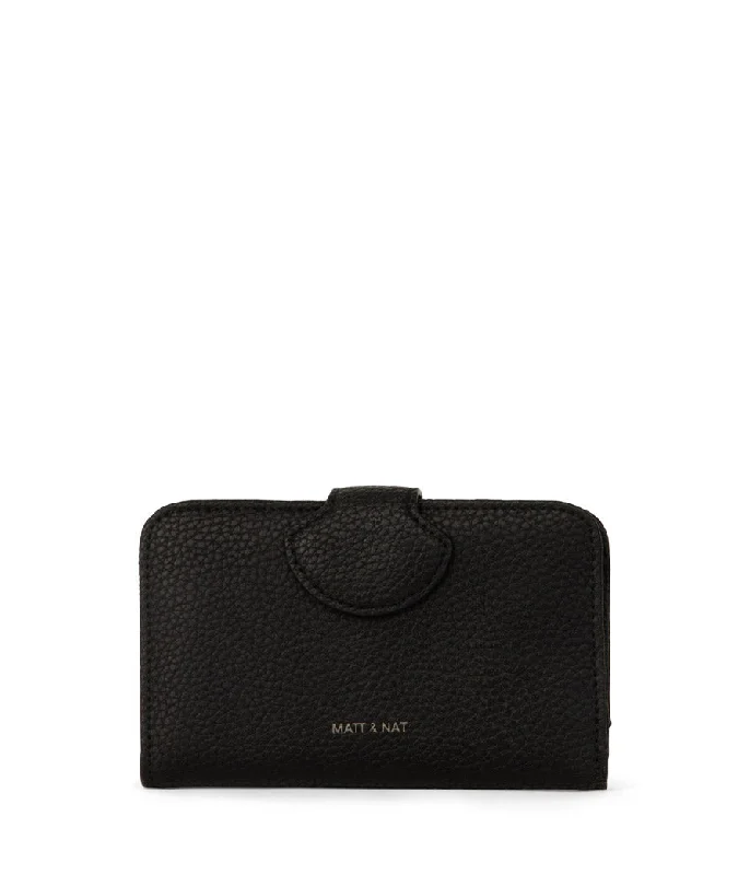 Float Small Recycled Wallet in Black from Matt & Nat