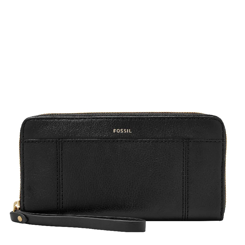 Fossil Women's Jori Leather RFID Zip Clutch