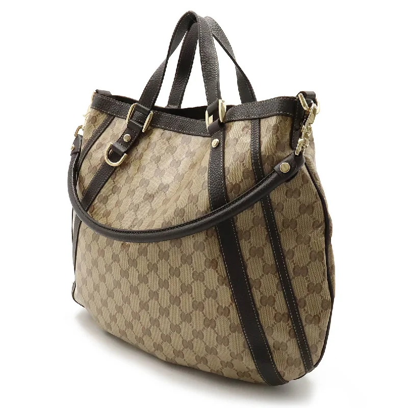 GUCCI Gucci GG Crystal Tortoise Bag 2WAY Shoulder Coated Canvas Leather Carquibbean Brown Outlet 268641 Blumin