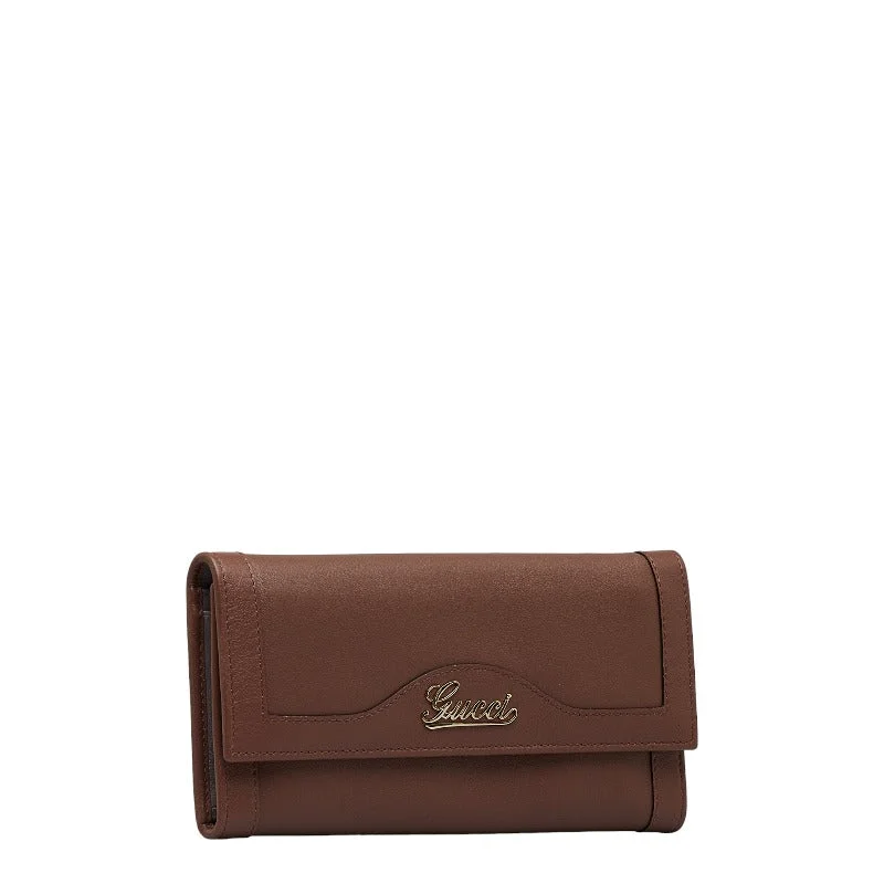 Gucci Long Wallet Three Folded Wallet 294977 Brown Leather  Gucci