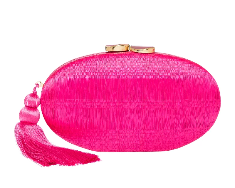 Joanna Clutch in Fuchsia