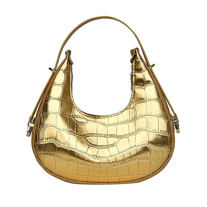 Metallic Aesthetic Hobo Bag