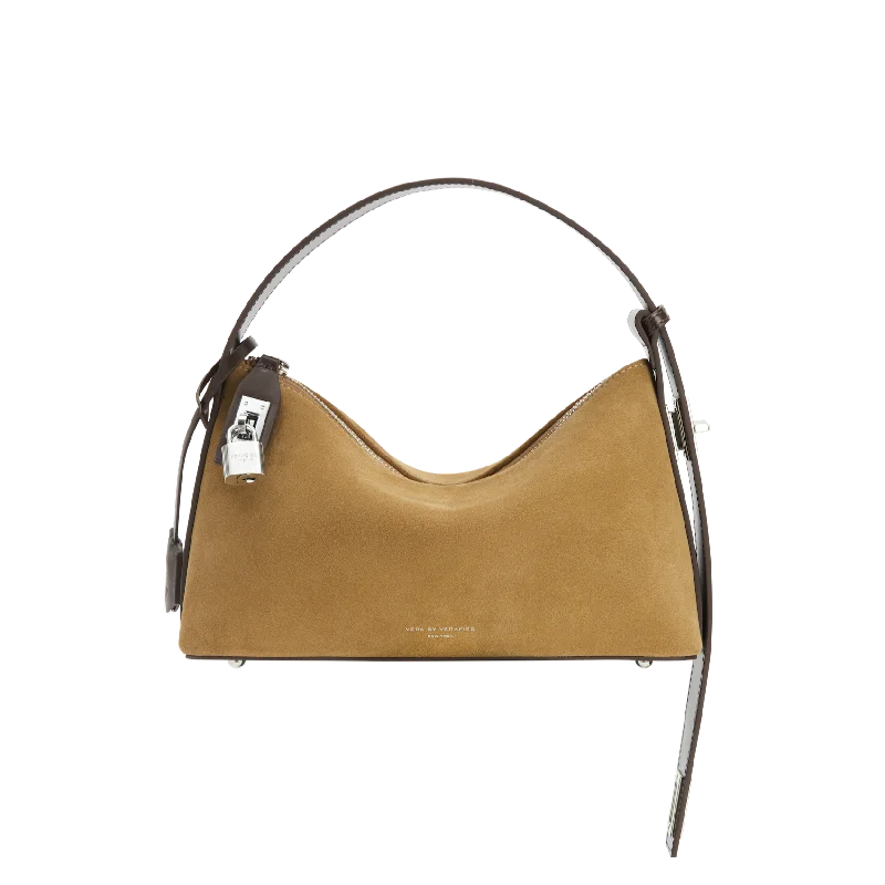 Silver Suede Hobo Bag( Pre-Order Only. Will Ship Late Oct.)