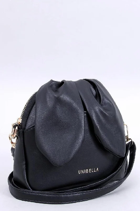 Inello Bunny Ears Messenger Bag In Black