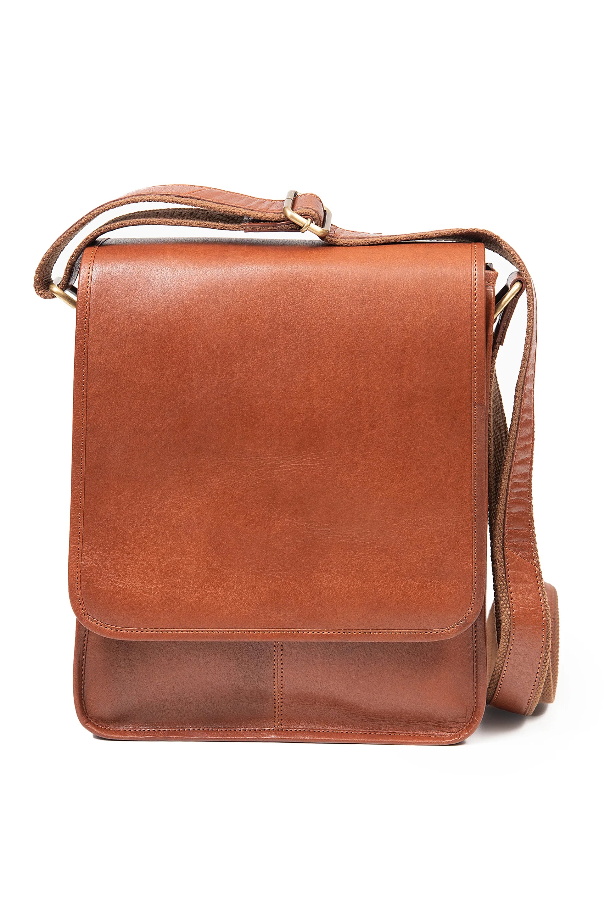 Messenger Bag - Tan Leather