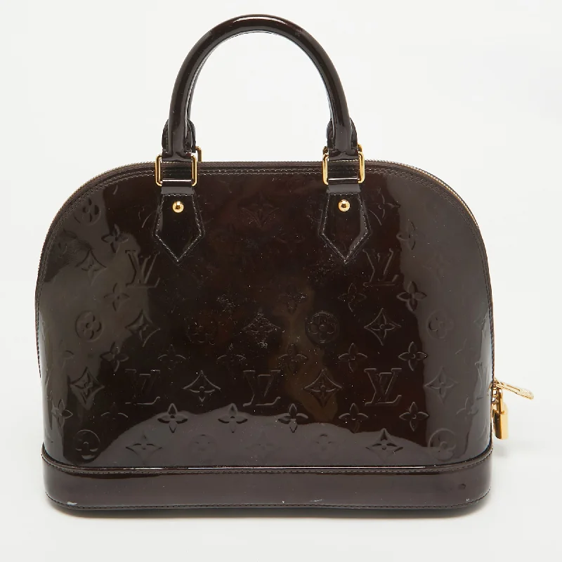 Louis Vuitton Amarante Monogram Vernis Alma Pm Bag..