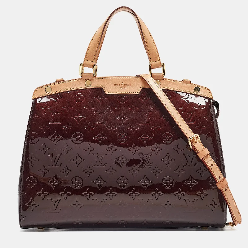 Louis Vuitton Amarante Monogram Vernis Brea Gm Bag..