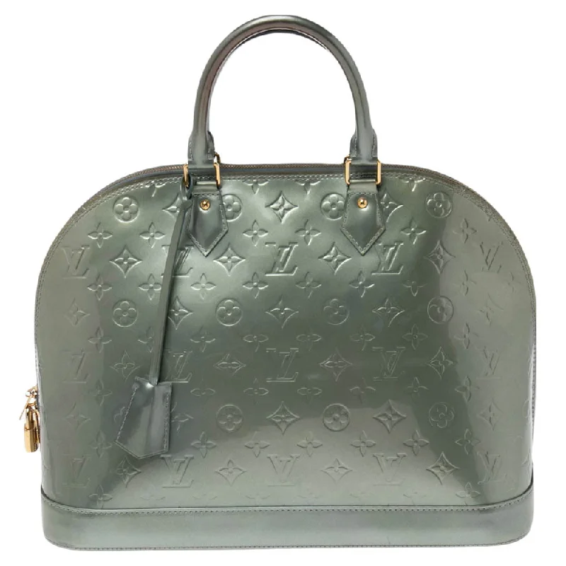 Louis Vuitton Givre Monogram Vernis Alma Gm Bag