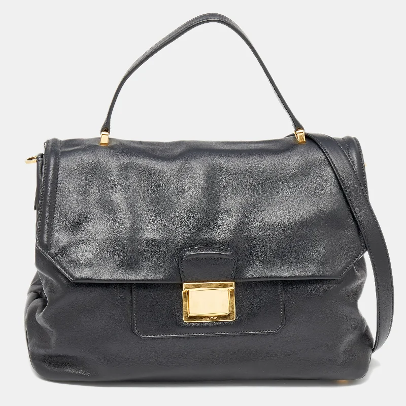 Miu Miu  Vitello Soft Leather Large Top Handle Bag