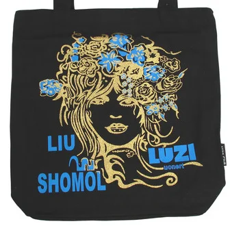 Black Canvas Tote Bag for Women