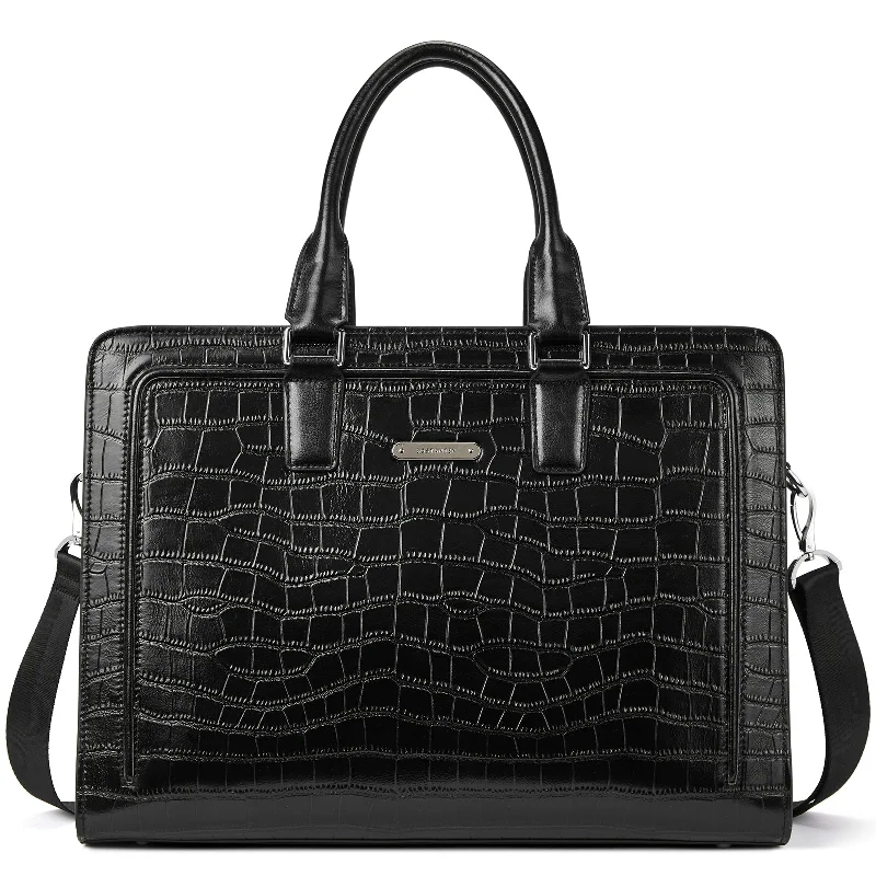 Crocodile Pattern Black