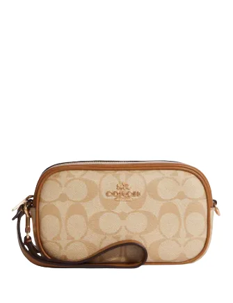 Coach Jamie Wristlet In Signature Canvas