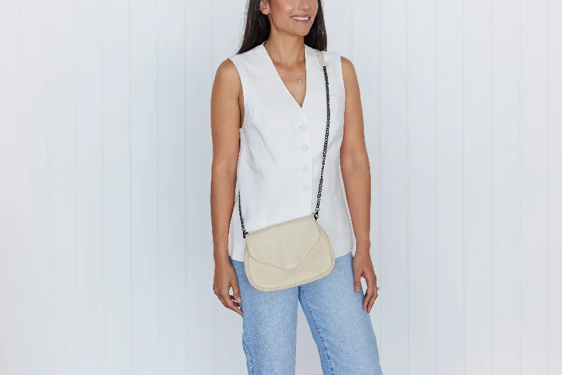 Coco Linen Crossbody Clutch