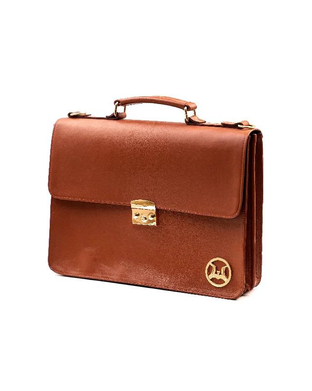 Satchel Workcase: Tan