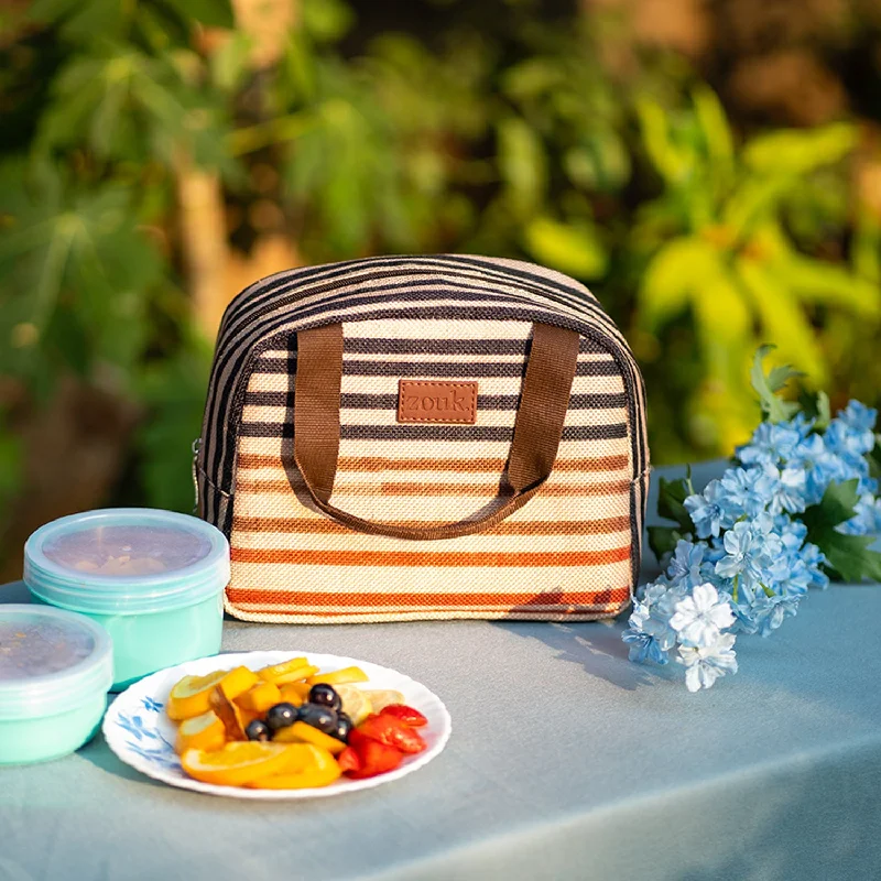 Qutub Stripes Lunch Bag