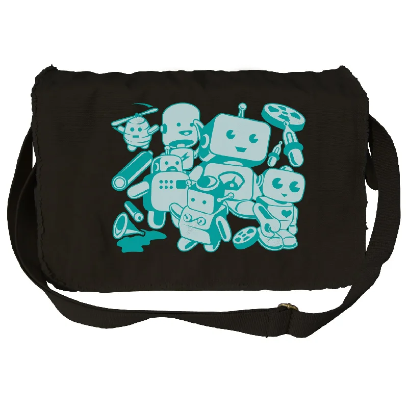 Retro Robots Messenger Bag - By Ex-Boyfriend