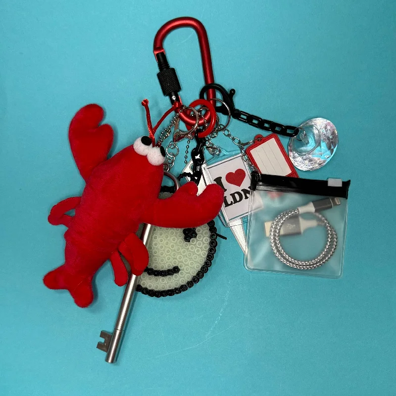 Bag charm and keyring lobster love