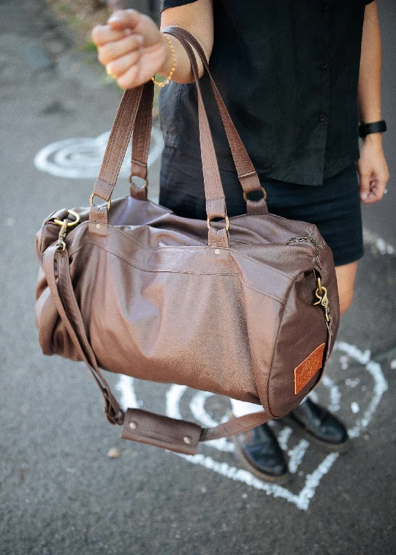 Duffel Carry All Bag - Cowhide - Chestnut