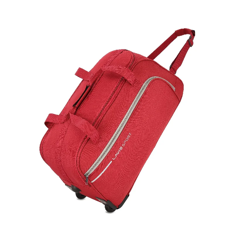 Lavie Sport Galactic M Medium Size 57 cms Wheel Duffle Bag | 2 Wheel Duffle Bag Red