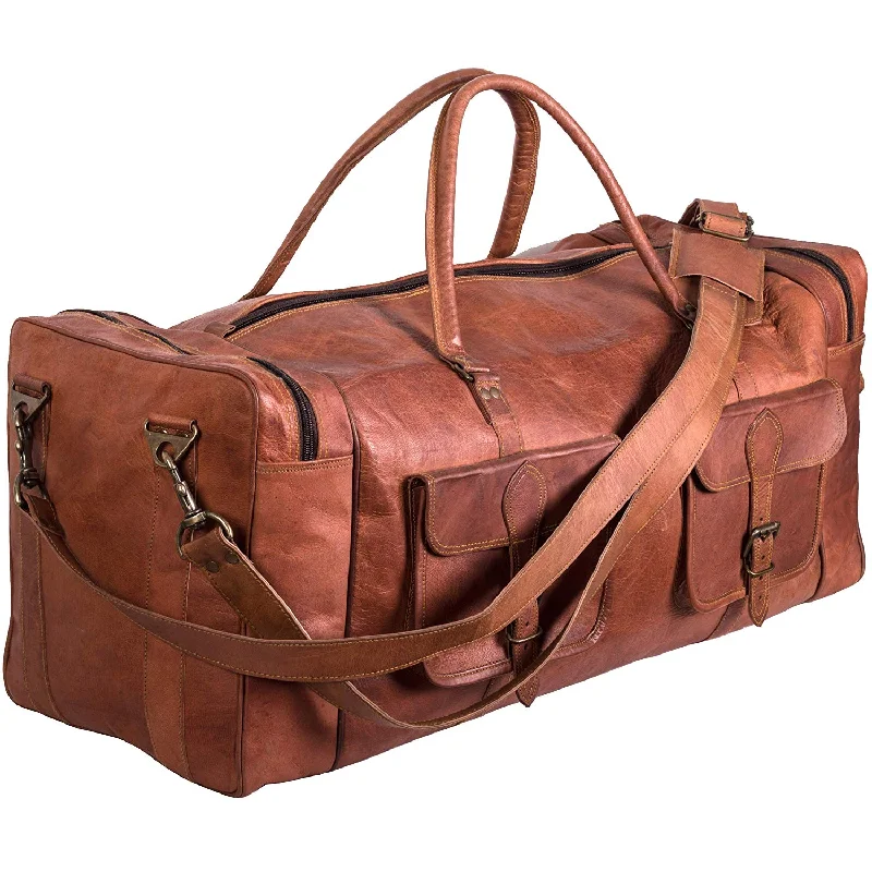 Weekend Vibes Leather Duffel