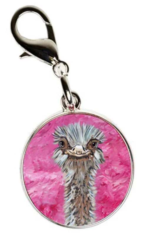 Ostrich Bag Charm - Santosha