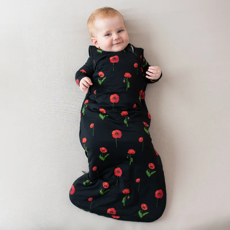 Sleep Bag in Midnight Poppies 1.0