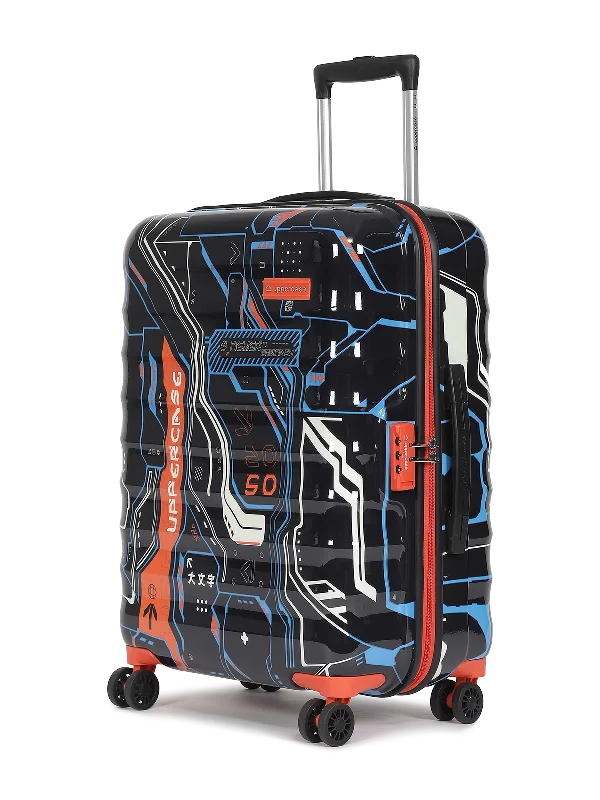 uppercase Cyber Punk Medium Check in 66cm Combination Lock Hard Trolley Black