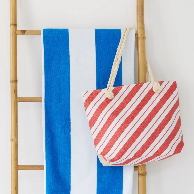 Beach Bag - Diagonal Stripe