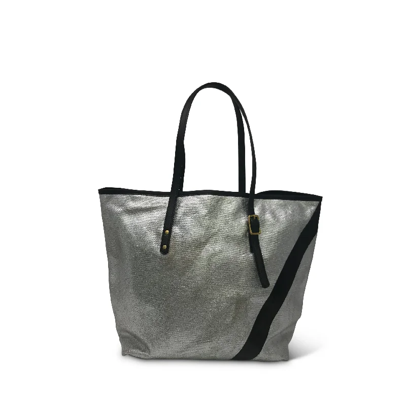 Metallic Canvas Small Tote