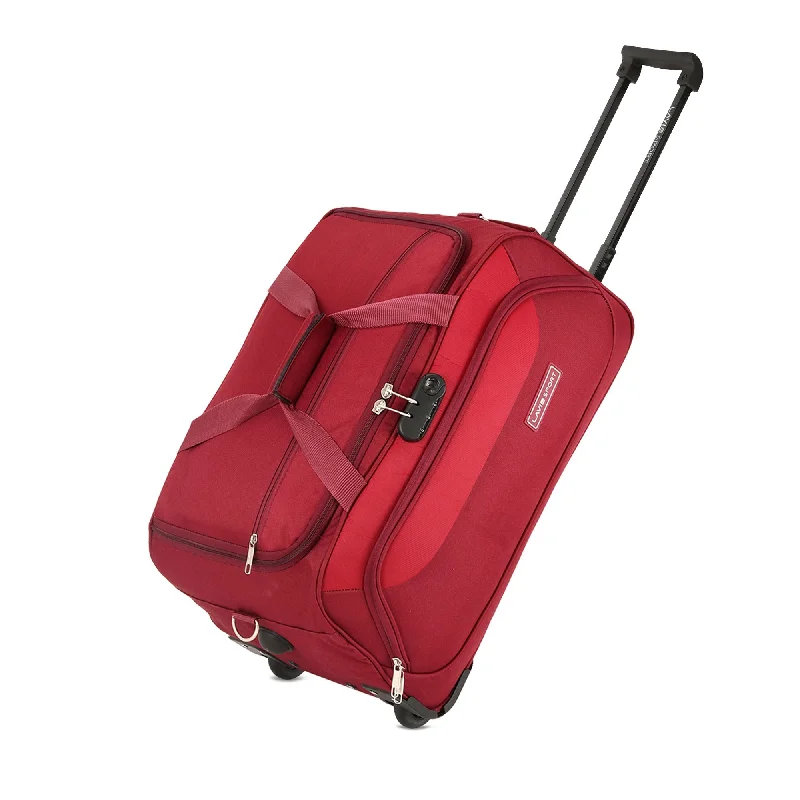 Lavie Sport 65 cms Anti-theft Sage Wheel Duffle Bag | Maroon