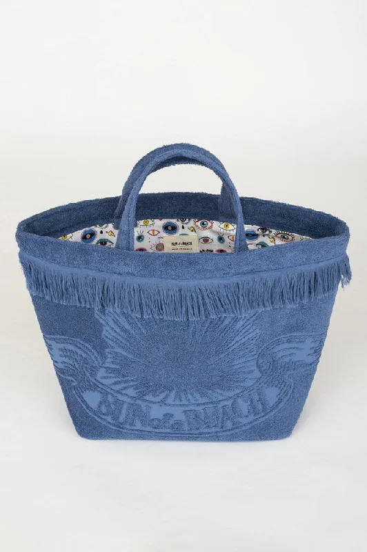 Starry Eyes Blue | Oversized Beach Bag