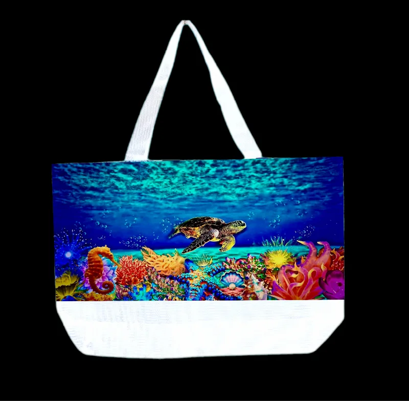 The Reef Beach Bag Mesh Bottom