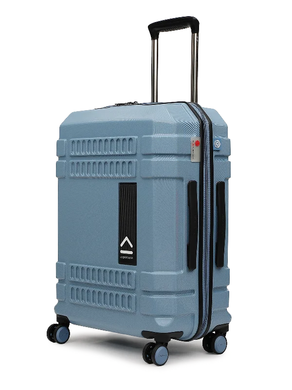 uppercase Bullet Medium Check in 66cm TSA Lock 8 Wheels Hard Trolley Bag Blue