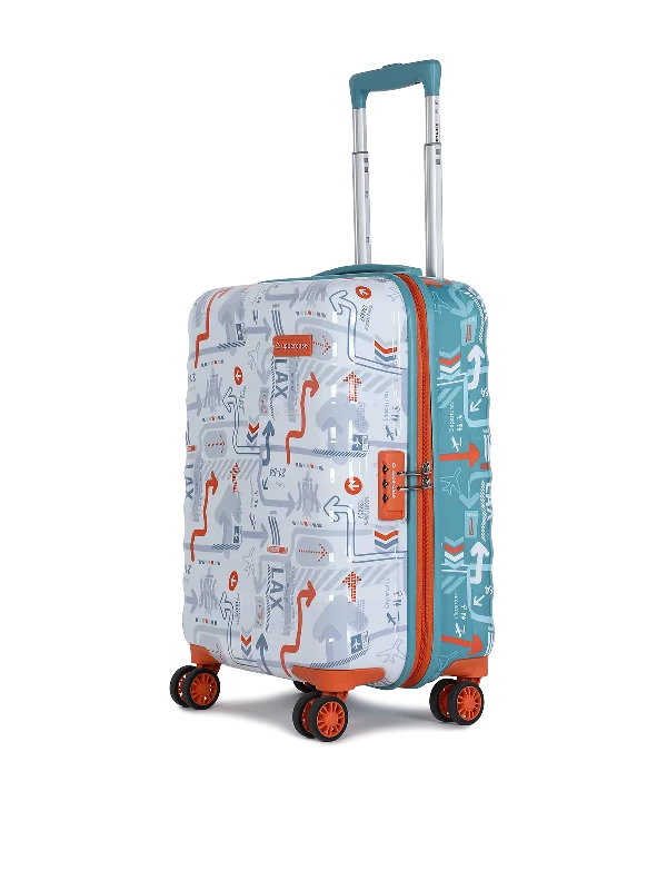 uppercase JFK Duo Small Cabin 56cm Combination Lock Hard Trolley Teal Blue